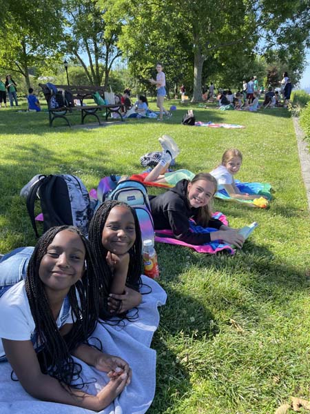 Students Outside During Picnic